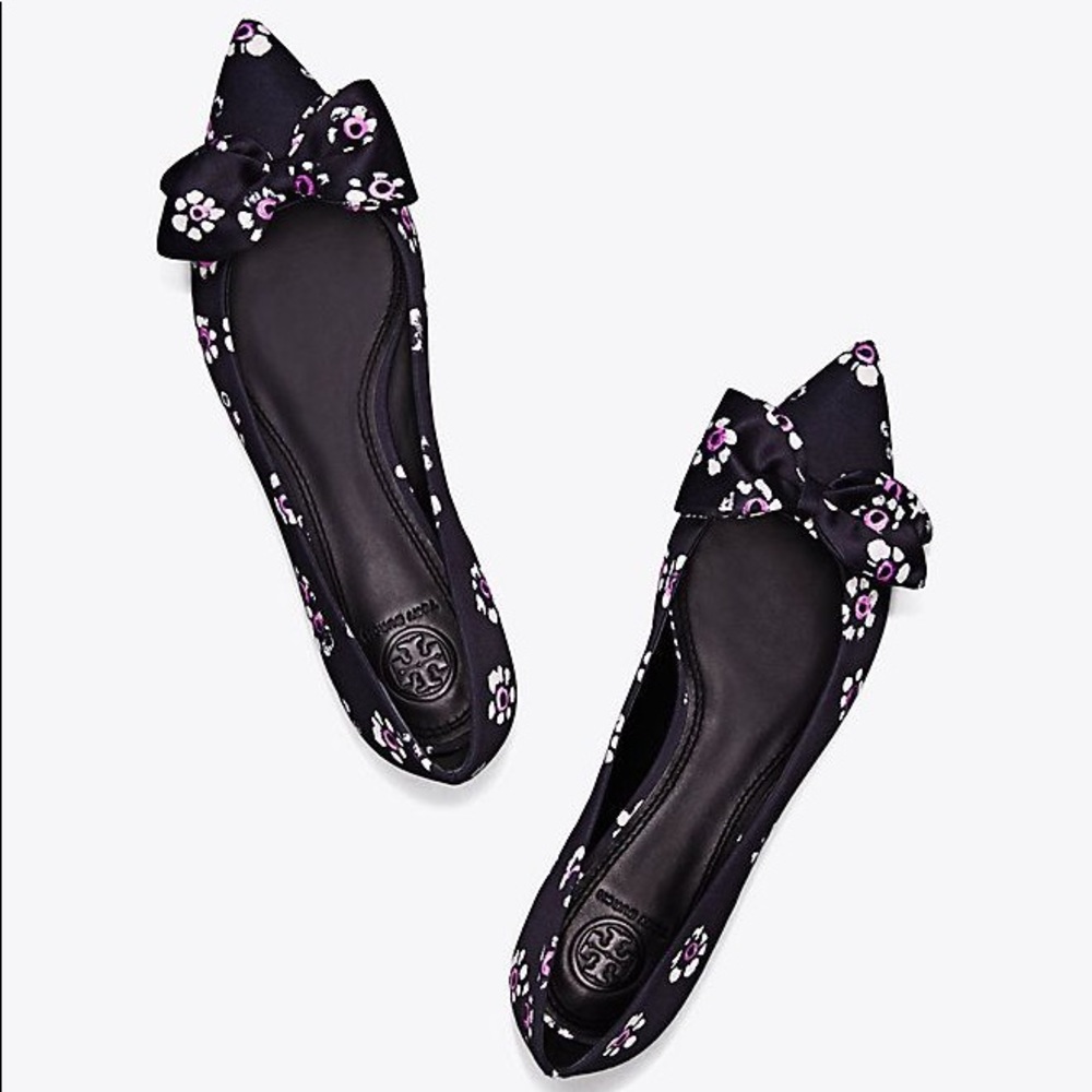 Tory Burch rosalind satin flat